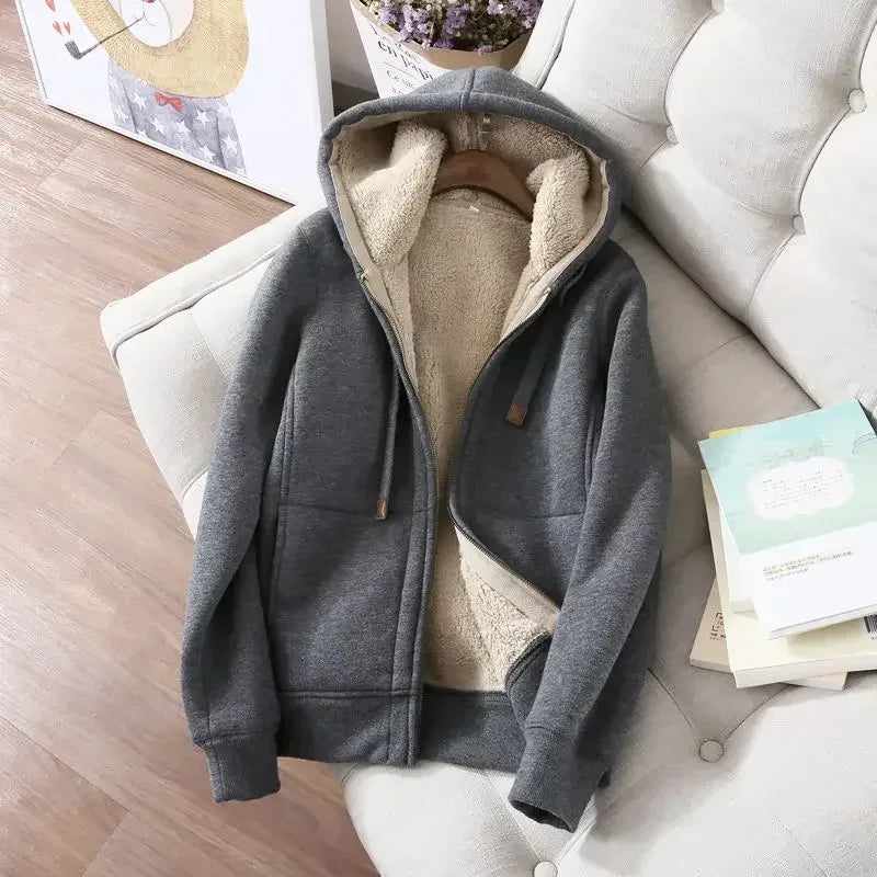 Autumn Winter Long Sleeve Sweatshirt Jacket – Cozy & Stylish Outerwear