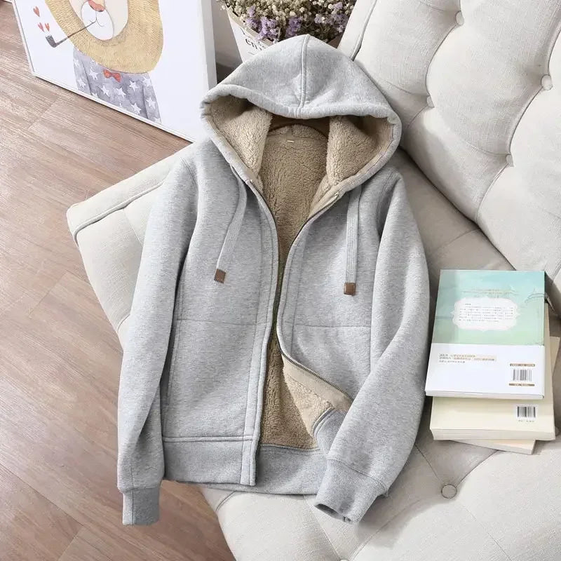 Autumn Winter Long Sleeve Sweatshirt Jacket – Cozy & Stylish Outerwear